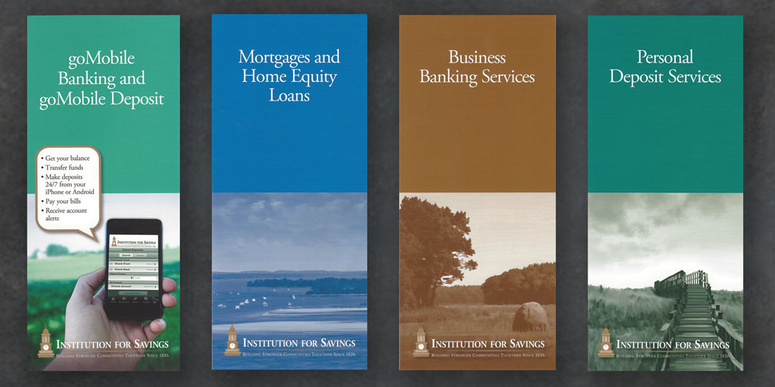 deHaas Creative Portfolio: Institution for Savings brochures